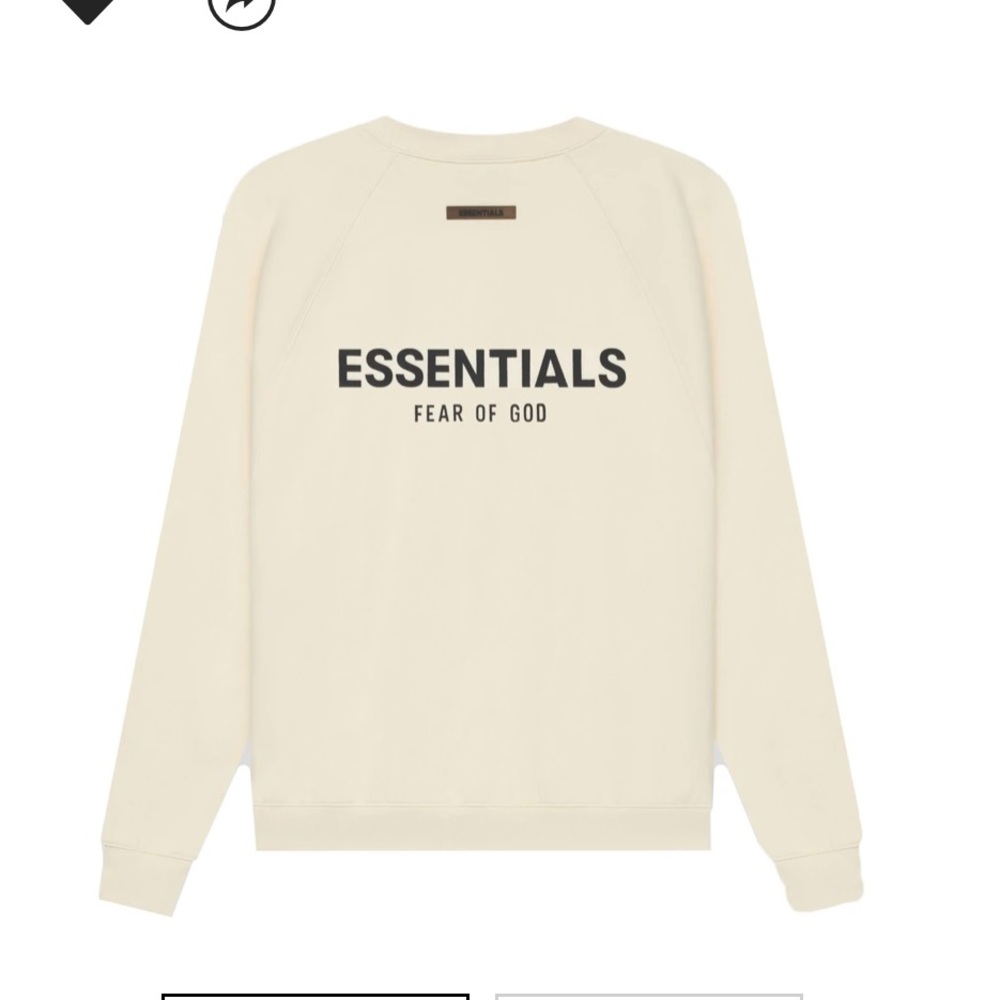Essentials sweatshirt buttercream women size m